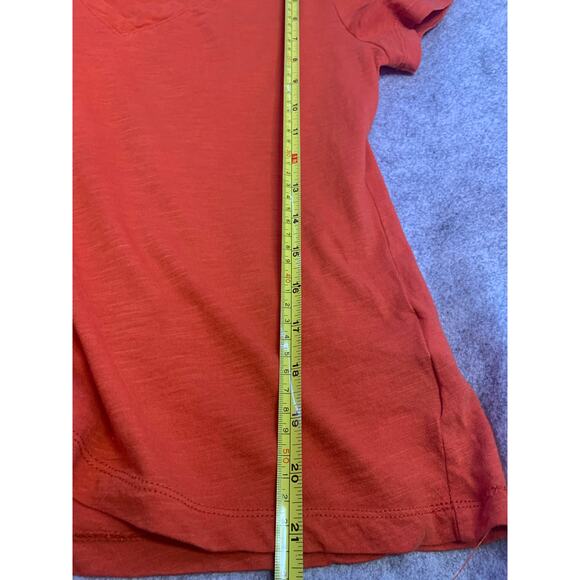Madewell Whisper Cotton V Neck Tee in Orange, Women’s Size Small, T Shirt - Picture 7 of 10